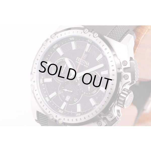 フェスティナ　クロノバイク　F169970 黒文字盤　サイド拡大