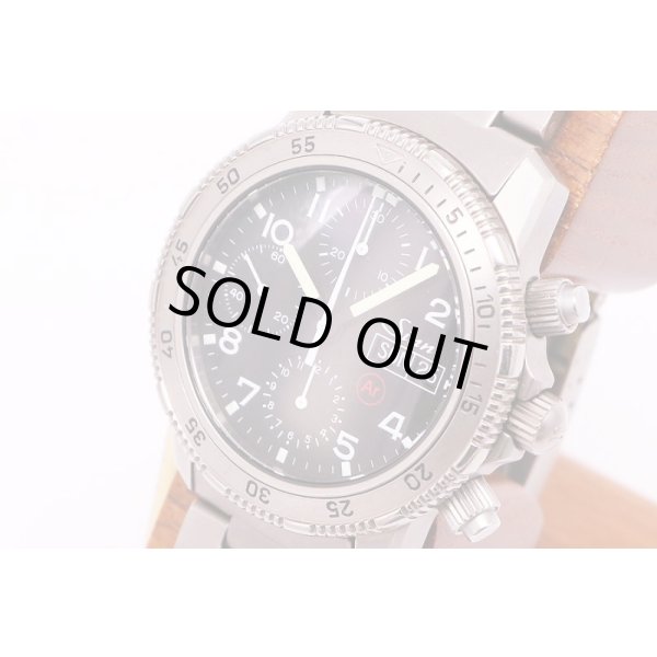 ジン　203Ti　クロノグラフ 黒文字盤　サイド拡大