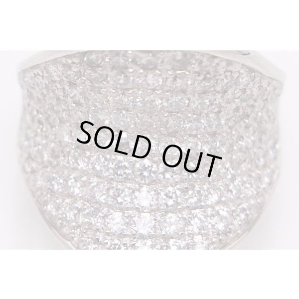 PT900 ダイアイリリング 2.10ct 13.50g　表面拡大