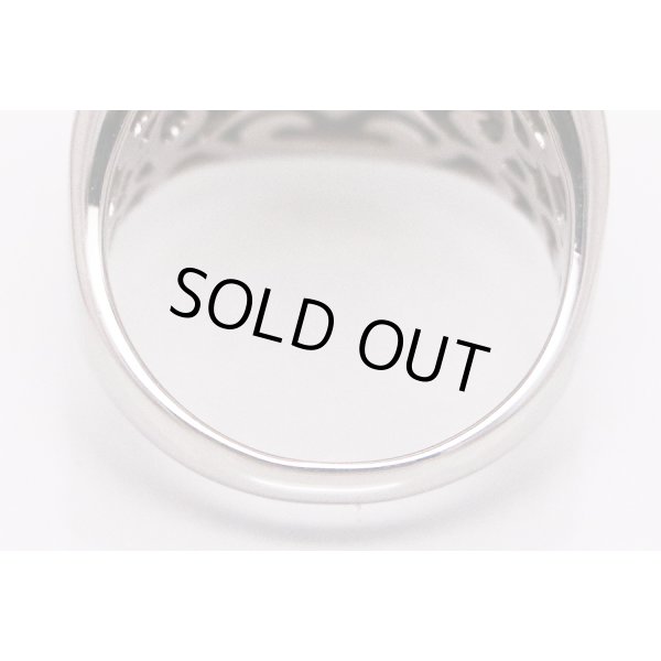 PT900 ダイアイリリング 2.10ct 13.50g　内側拡大