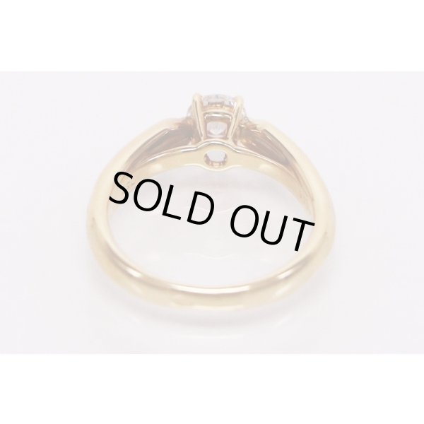 カルティエ　スリーゴールド ソリテールリング 0.36ct 3.80g　内側