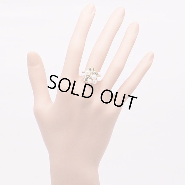 ミキモト　K18 パールイリリング 4.90g　装着イメージ