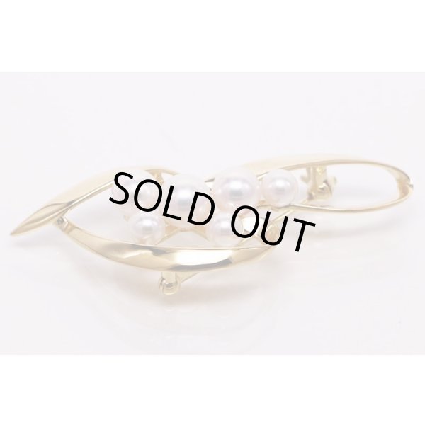 画像4: ミキモト　K18 パールイリブローチ 8.40g (4)