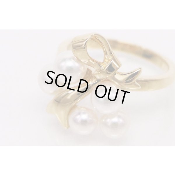 ミキモト　K18 パールイリリング 4.90g　アップ