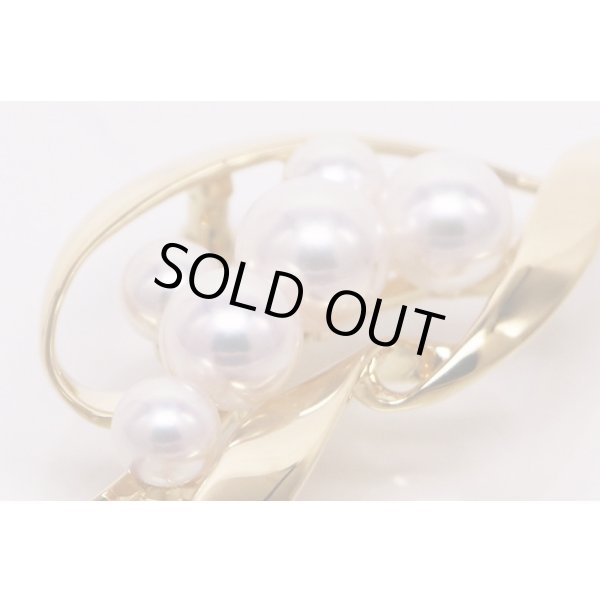 ミキモト　K18 パールイリブローチ 8.40g　拡大