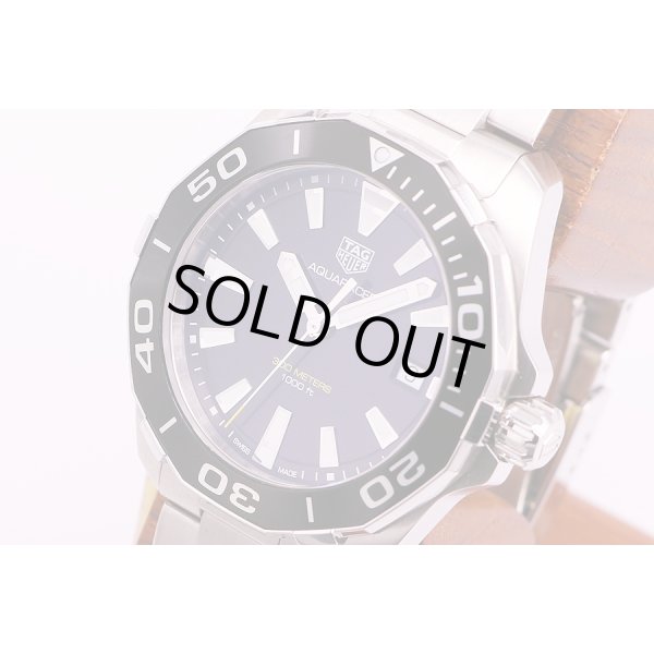 タグ・ホイヤー　アクアレーサー　WAY111A　黒文字盤　サイド拡大
