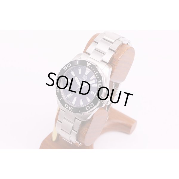 タグ・ホイヤー　アクアレーサー　WAY111A　黒文字盤　サイド