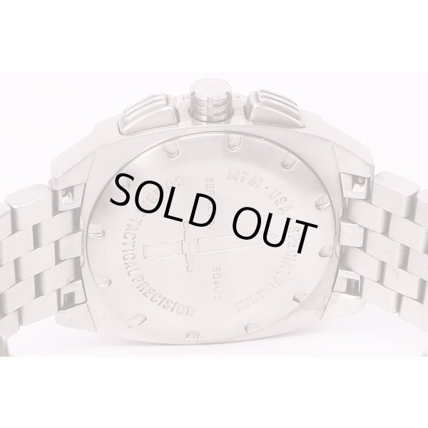 ＭＴＭ　パトリオット　スティール　クロノ　NV0416　黒文字盤　裏面拡大