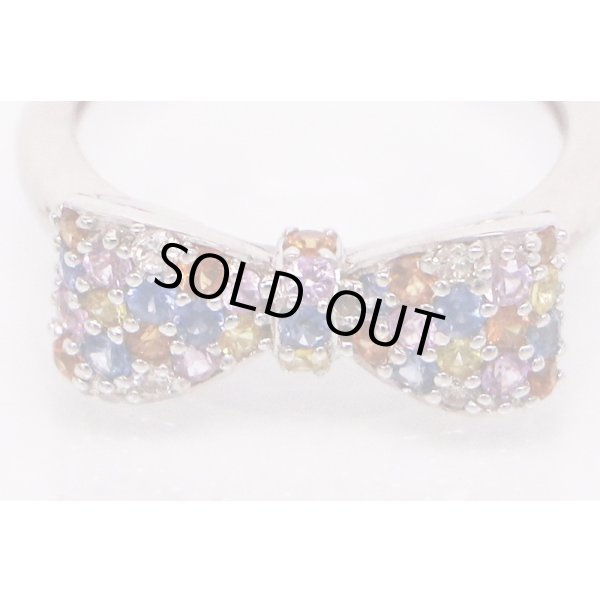 K18WG マルチストーンイリリング 3.60g 拡大