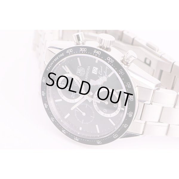 タグ・ホイヤー　カレラ　クロノグラフ　CV201N　緑文字盤　パシフィックコート限定　表面拡大