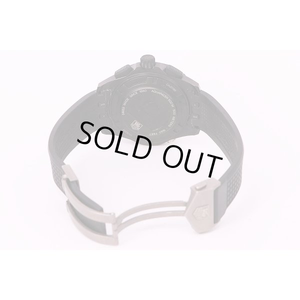 タグ・ホイヤー　アクアレーサー　キャリバー16　クロノグラフ　CAJ2180　黒文字盤　ラバーベルト