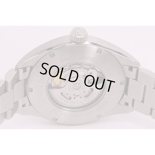 ハミルトン　カーキフィールド　デイデイト　H705050　銀文字盤　裏面拡大