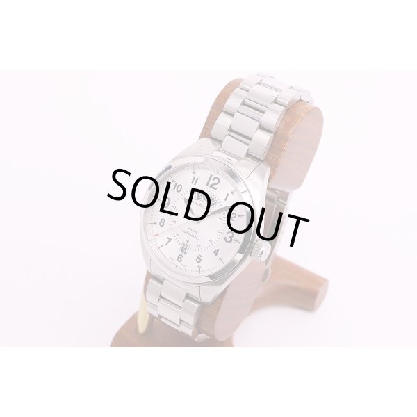 ハミルトン　カーキフィールド　デイデイト　H705050　銀文字盤　サイド