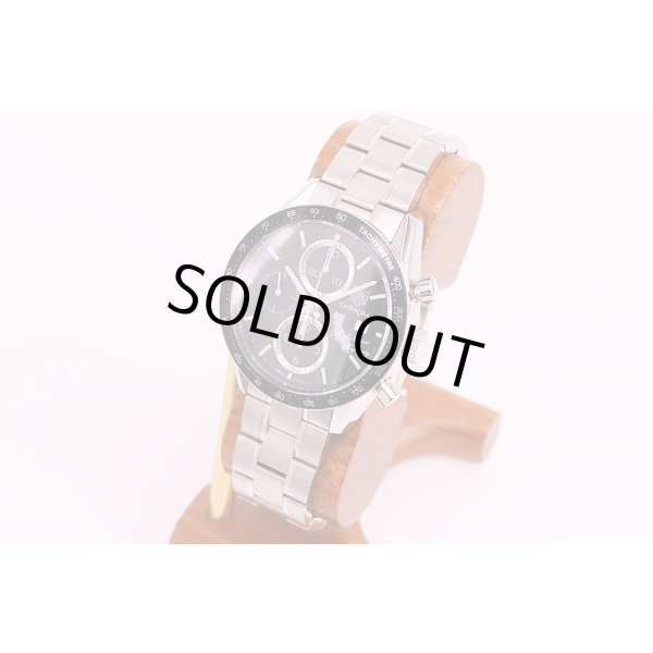 タグ・ホイヤー　カレラ　クロノグラフ　CV201N　緑文字盤　パシフィックコート限定　サイド