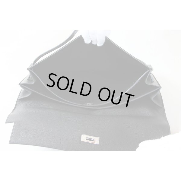 エルメス　ケリーデペッシュ34 ブラック SIV金具　中身(3)