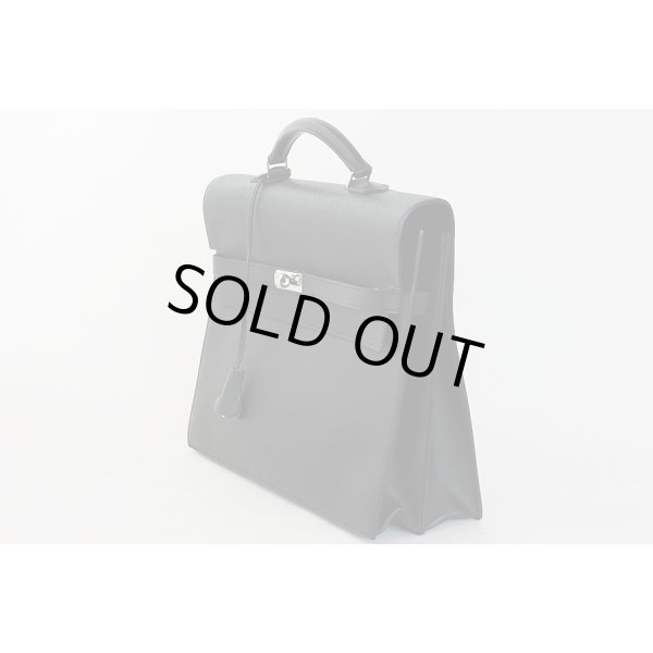 エルメス　ケリーデペッシュ34 ブラック SIV金具　サイド