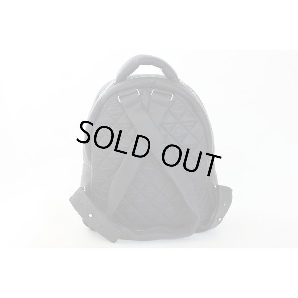 シャネル　ココ コクーン バックパック リュックサック A92559 ブラック／ボルドー　裏面