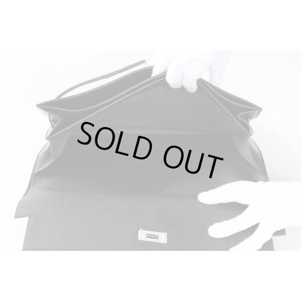 エルメス　ケリーデペッシュ34 ブラック SIV金具　中身(1)