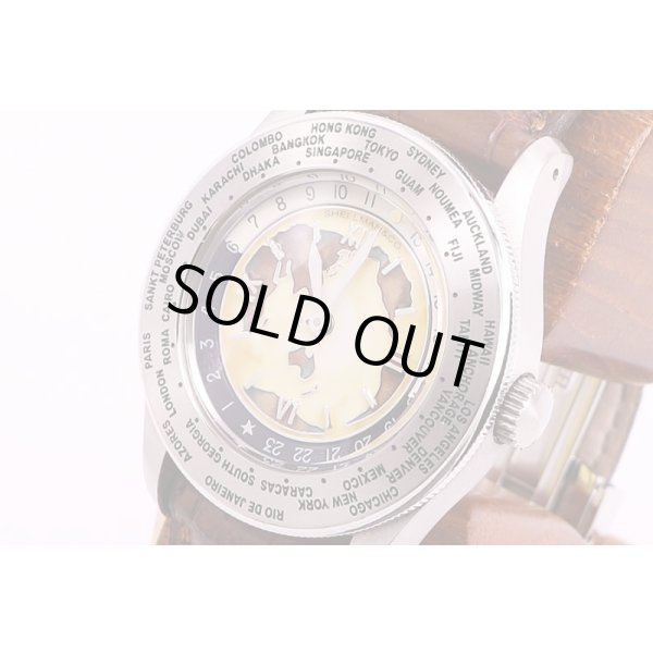 シェルマン　ワールドタイム　ミニッツリピーター　クロワゾネ茶文字盤　サイド拡大