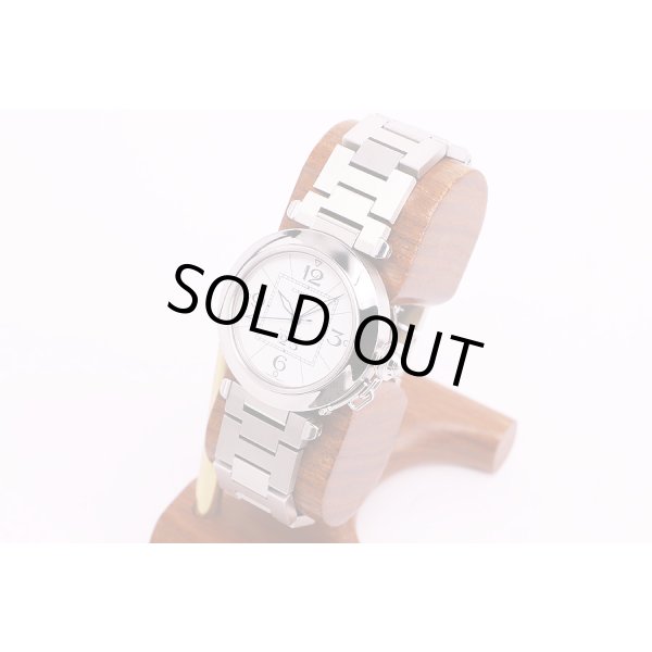 カルティエ　パシャC　ビックデイト　白文字盤　サイド