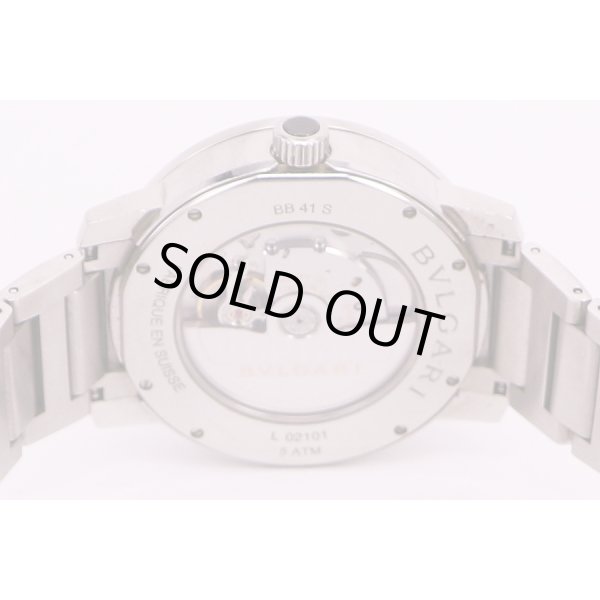 ブルガリ　ブルガリブルガリ　BB41SS　黒文字盤　裏面拡大