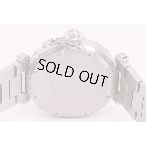 カルティエ　パシャC　ビックデイト　白文字盤　裏面拡大