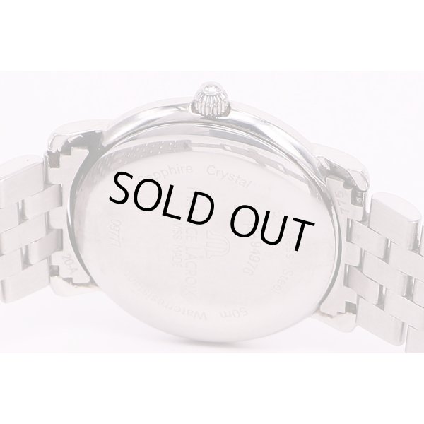 モーリス・ラクロア　ポントスデイデイト　AB94976　ドイツ語曜日表示　白文字盤　裏面拡大