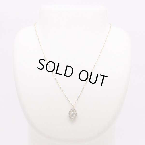 モニッケンダム　K18 ダイアイリペンダントネックレス 0.67ct 4.50g　装着イメージ