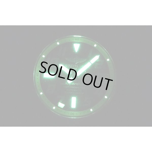 ブライトリング　スーパーオーシャン42II　A17364　黒黄リング文字盤　ライト暗闇