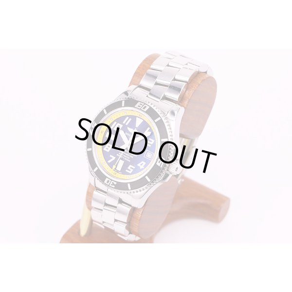 ブライトリング　スーパーオーシャン42II　A17364　黒黄リング文字盤　サイド