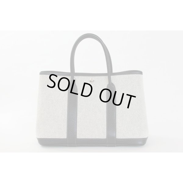 エルメス　ガーデンパーティTPM　グレー／ブラック SIV金具　裏面