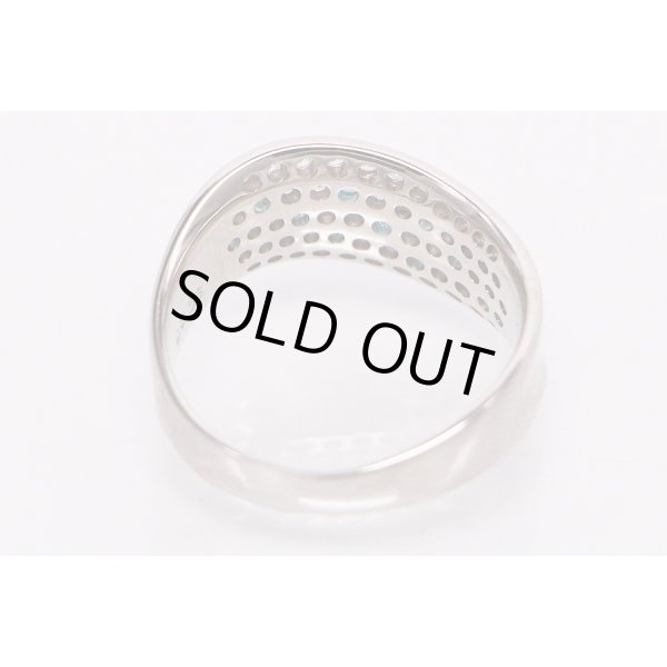 PT900 トルマリンダイアイリリング 0.16ct 0.58ct 6.20g　内側