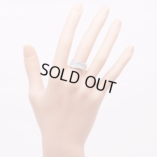 PT900 トルマリンダイアイリリング 0.16ct 0.58ct 6.20g　装着イメージ