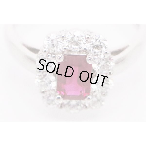 PT900 ルビーダイアイリリング 1.17ct 1.023ct 7.80g　拡大