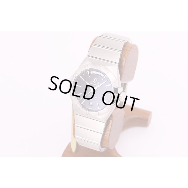 オメガ　コンステレーション　デイデイト　123.103.8220　コーアクシャル　黒文字盤　サイド