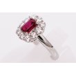 PT900 ルビーダイアイリリング 1.17ct 1.023ct 7.80g　サイド