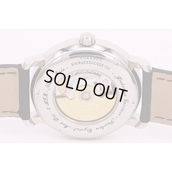 フレデリックコンスタント　クラシックラウンド　FC303/310　銀文字盤　裏面拡大