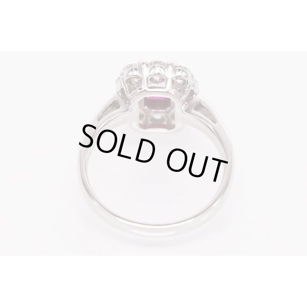 PT900 ルビーダイアイリリング 1.17ct 1.023ct 7.80g　内側