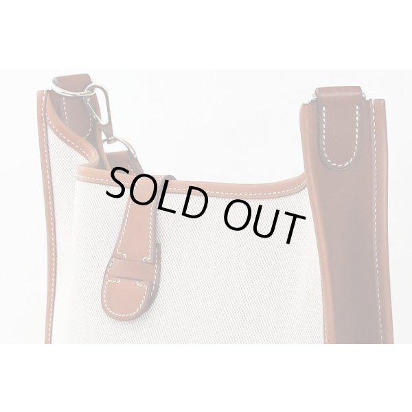 エルメス　エヴリン1 GM ナチュラル／ブラウン SIV金具　サイド上部