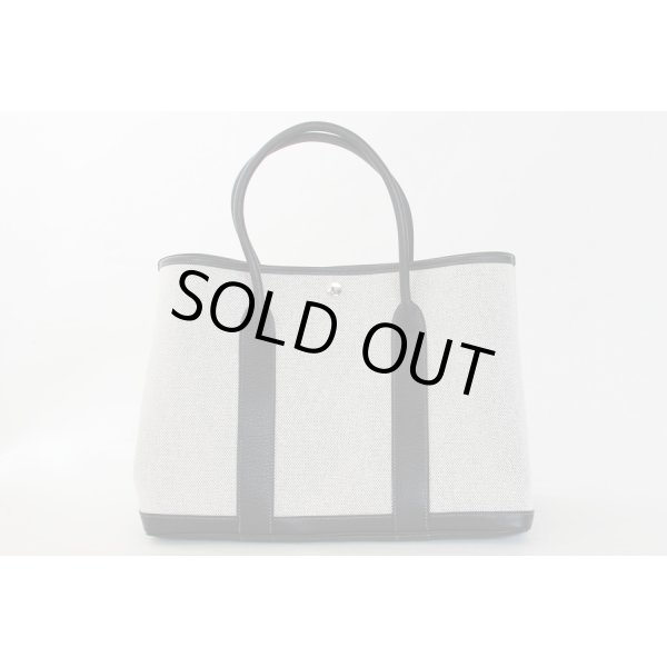 エルメス　ガーデンパーティPM グレー／ブラック　裏面