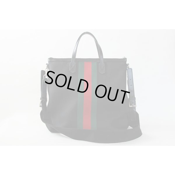 グッチ　ウェブバンド 2WAYショルダーバック 368559 213317 ブラック　裏面