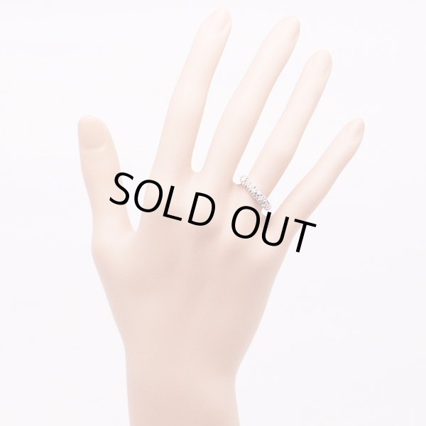 ポンテヴェキオ　K18WG ルビーカラーサファイアダイアイリリング 0.06ct 0.36ct 0.05ct 3.90g　装着イメージ