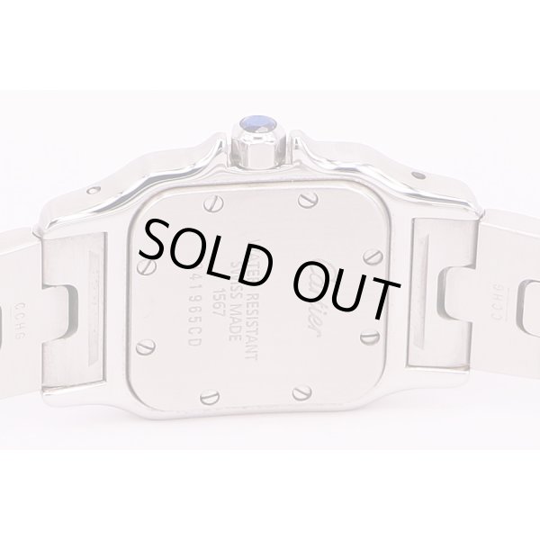 カルティエ　サントスガルベSM　コンビ　1567 白文字盤　裏面拡大