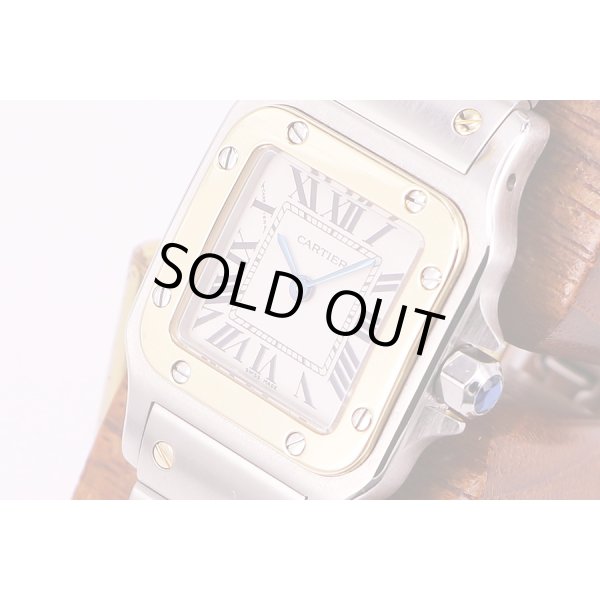 カルティエ　サントスガルベSM　コンビ　1567 白文字盤　サイド拡大