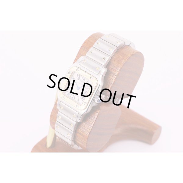 カルティエ　サントスガルベSM　コンビ　1567 白文字盤　サイド