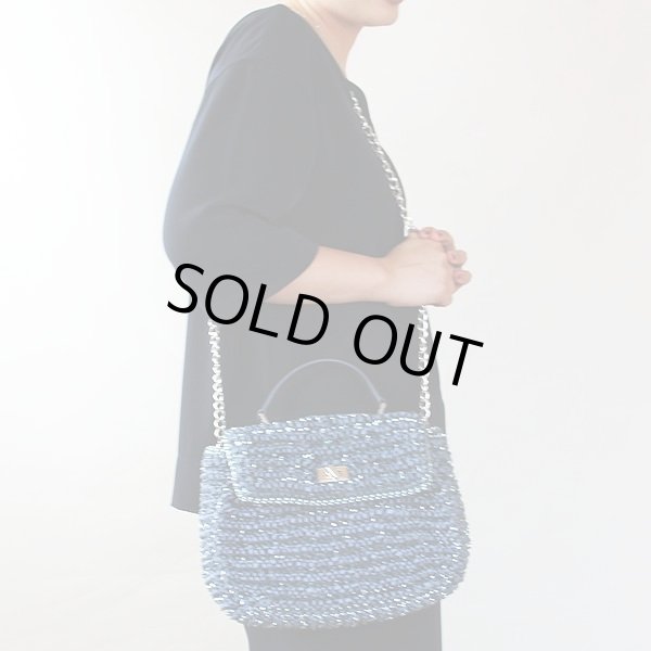 アンテプリマ　LUMINOSA 2WAYショルダーバック PA16SC51B2 ブルー　掛けたイメージ