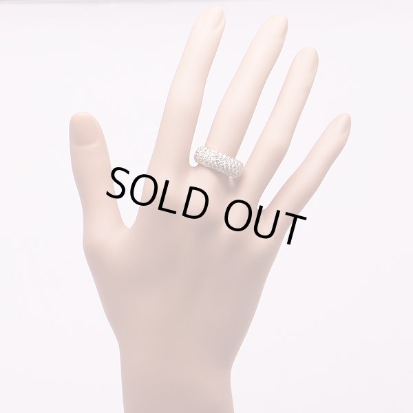 K18 ダイアイリリング 2.00ct 8.00g　装着イメージ