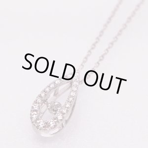 画像: ミキモト　K18WG ダイアイリペンダントネックレス 0.53ct 4.50g