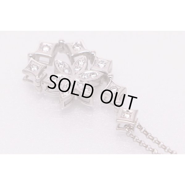 タサキ　K18WG ダイアイリペンダントネックレス 0.37ct 10.50g　2WAYのデザイン