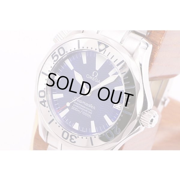 オメガ　シーマスター　2253.80　青文字盤　サイド拡大